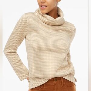 NEW J Crew Factory Beige Cream Turtleneck Sweatshirt L